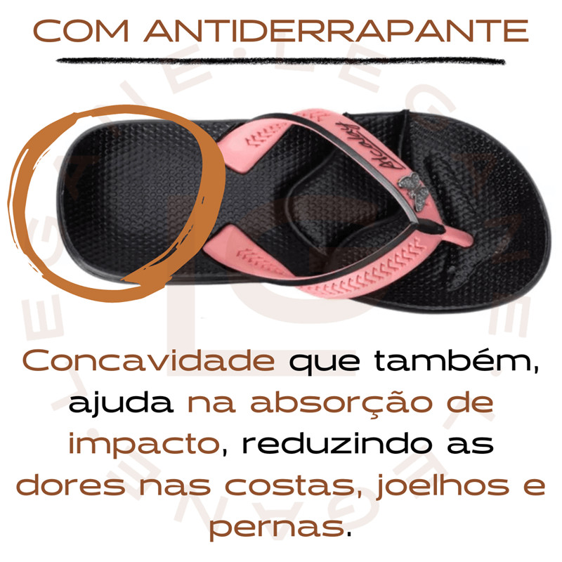 Chinelo / sandália Anatômico Alcalay - Alivia dores, sem chulé, antiderrapante