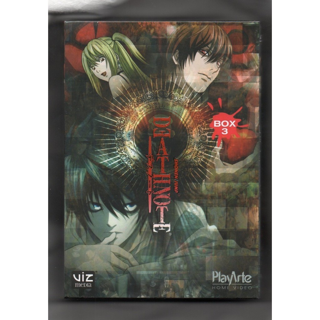 Death Note 3 Dvds Box 3 Volumes 7, 8 & 9