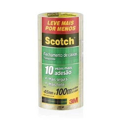 Kit 4 Fitas de Empacotamento 3M SCOTCH 5802 45MM X 100M