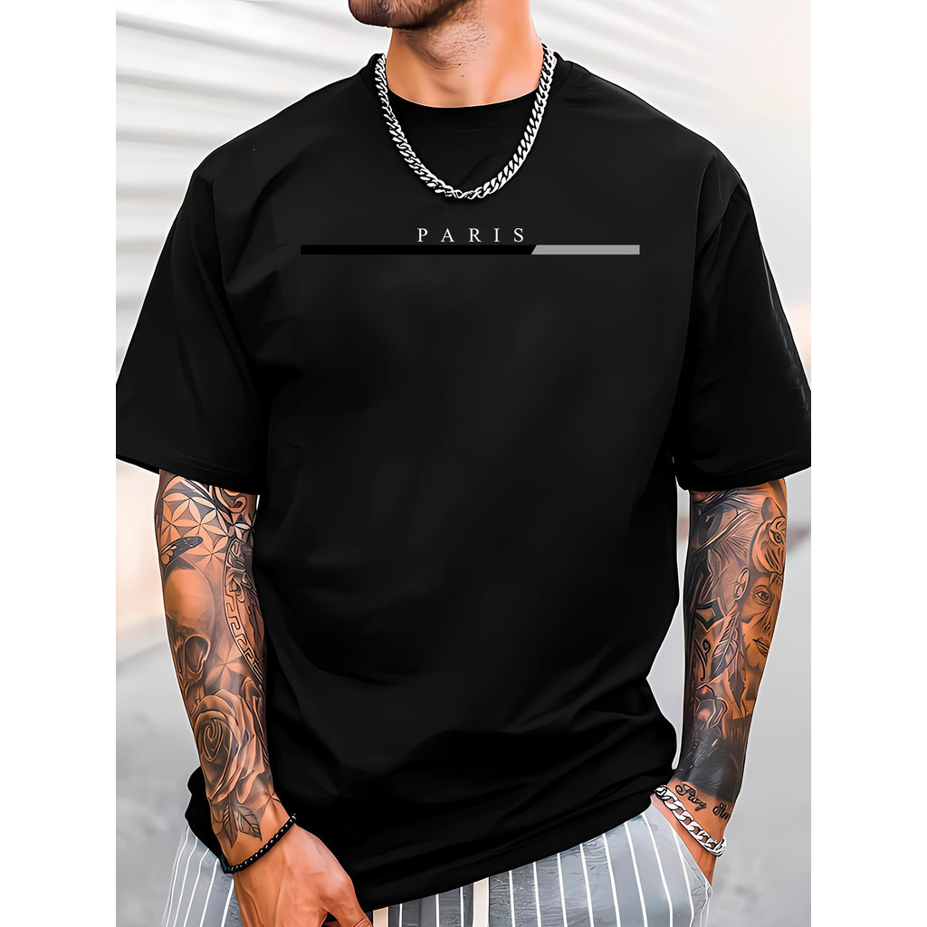 Camiseta Camisa Algodão Masculina Lançamento Paris T-shirt  Style Algodão Oferta Blusa Premium Moda  2026