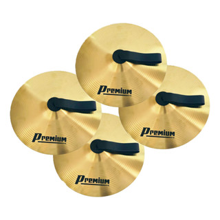 Kit 2 Pratos Par Fanfarra Marching Band Alloy 16 + Correia em Oferta na Shopee