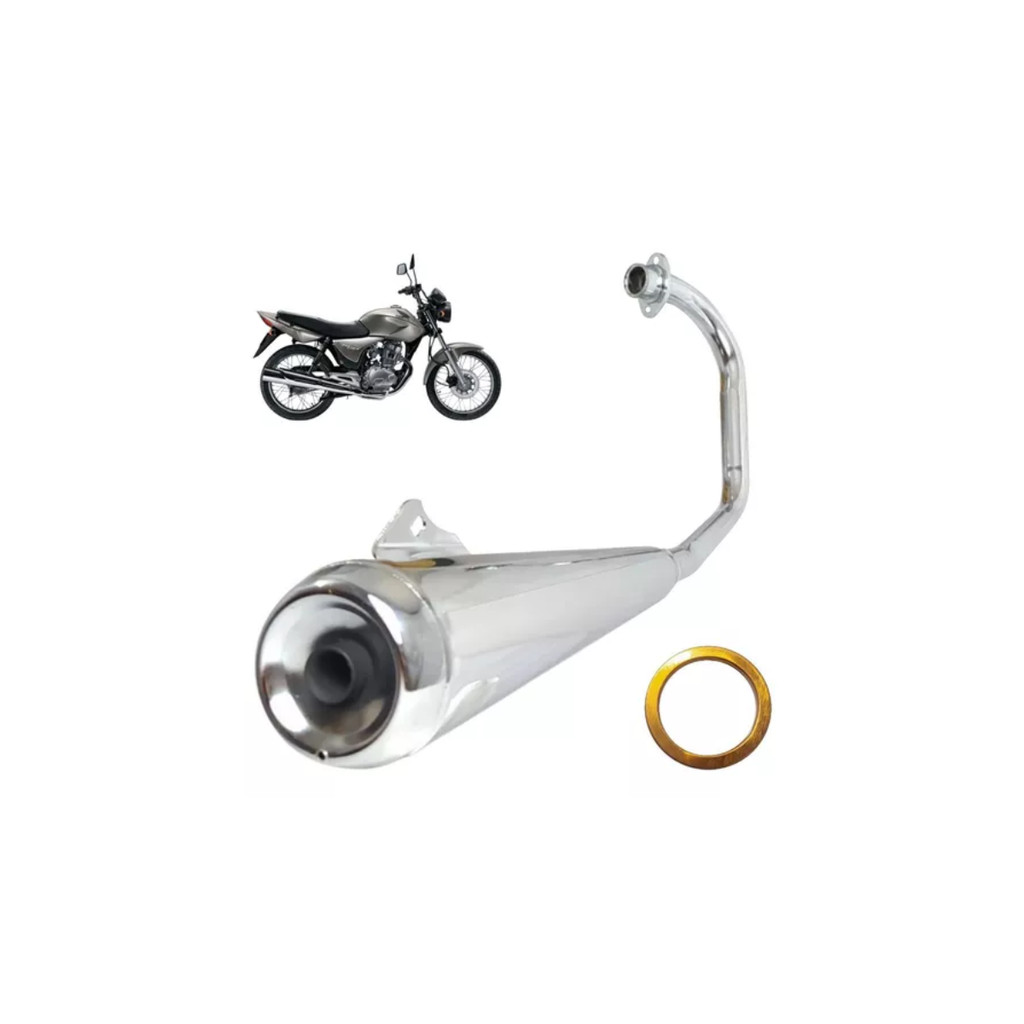 Escapamento Mini Estralador Titan 125es 2000 Até 2004 Mod Turuna