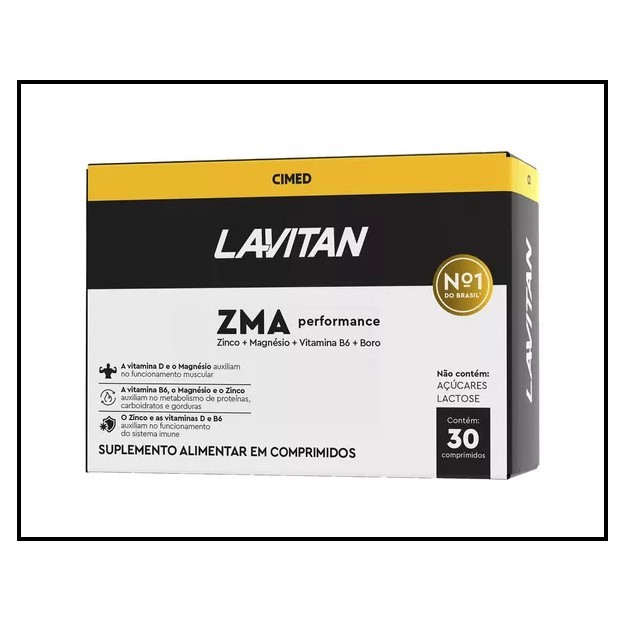 Lavitan ZMA Performance Com 30 Comprimidos - Cimed