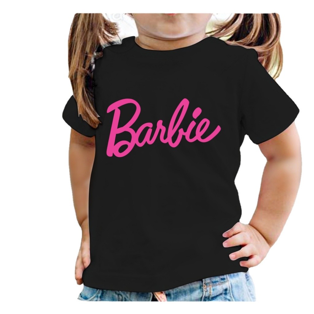 camiseta blusa infantil barbie filme lançamento boneca 100% Algodão