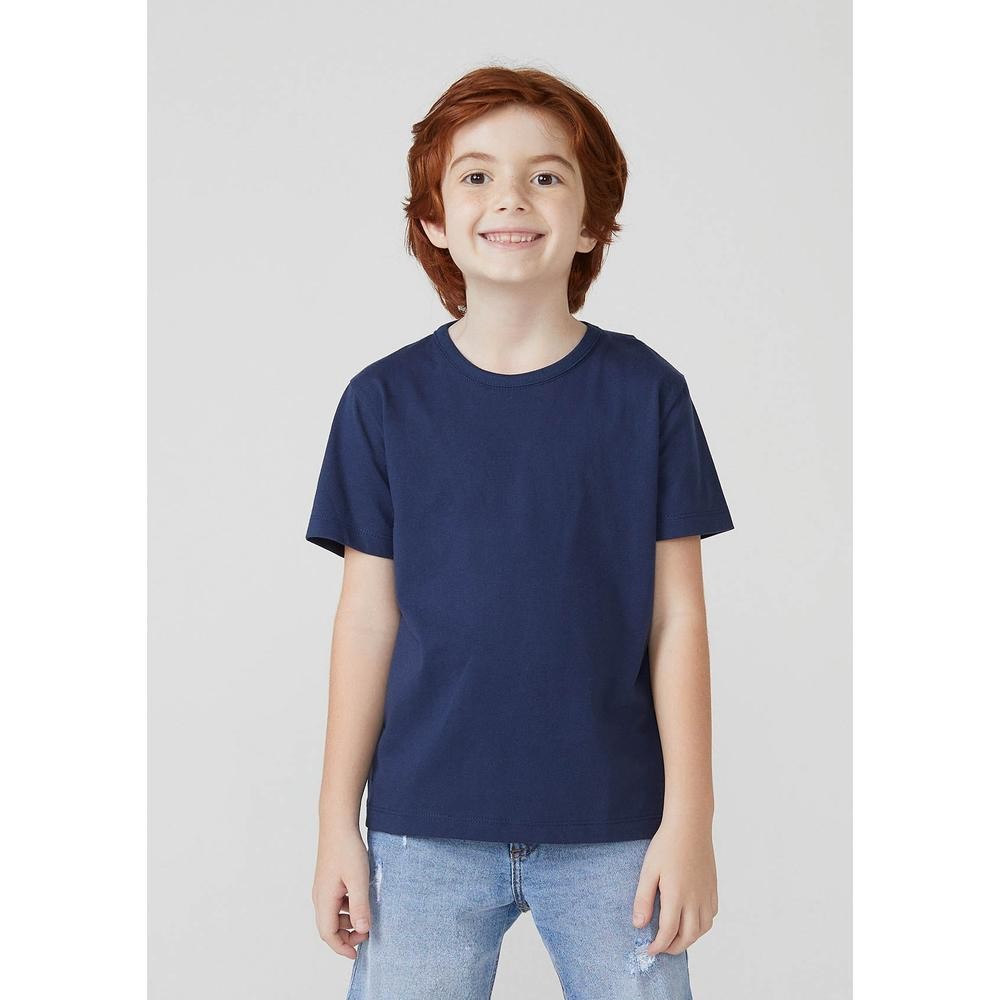 Camiseta Básica Infantil Menino Modelagem Regular Hering Kids - Baby & Kids Fashion