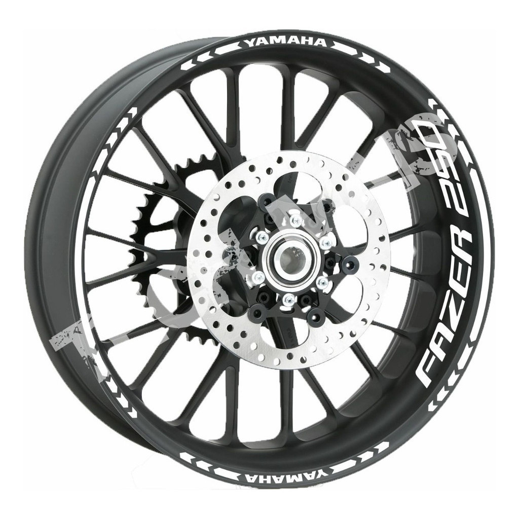 Adesivos Refletivo De Rodas Frisos Yamaha Moto Fazer 250 8l refletivo