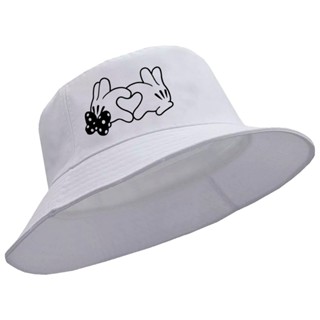 Boné Chapéu Bucket Hat Mickey Minnie Mãozinha Love New em Oferta na Shopee