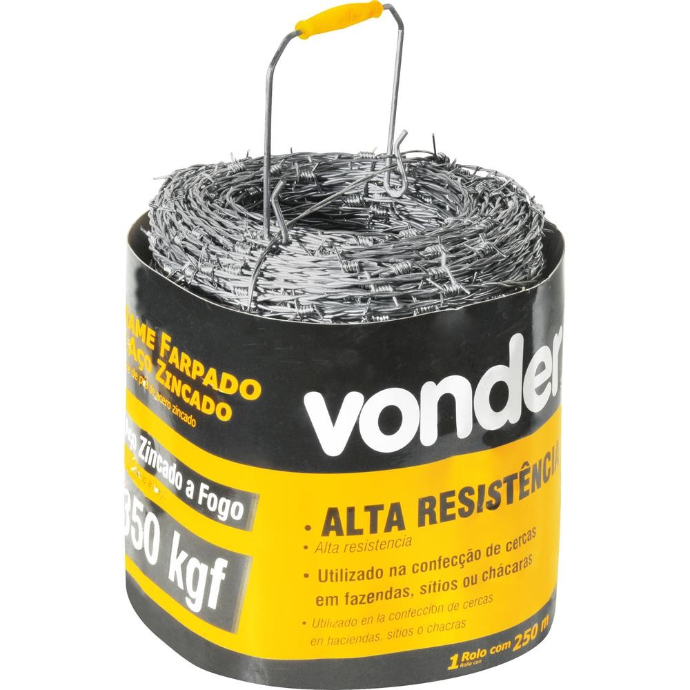 Arame Farpado 350 Kgf 250 metros Vonder - Home & Living