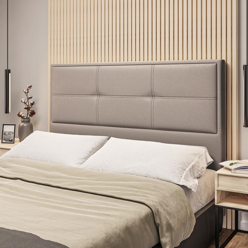 Cabeceira Estofada Queen 160cm Corino Monte Carlo Dobuê em Oferta na Shopee
