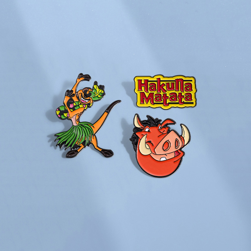 O Rei Leão Broche Personagens Do Filme Dos Desenhos Animados Pino Lapela Emblemas Pinos De Metal Mochila Jóias Presente Para Crianças em Oferta na Shopee