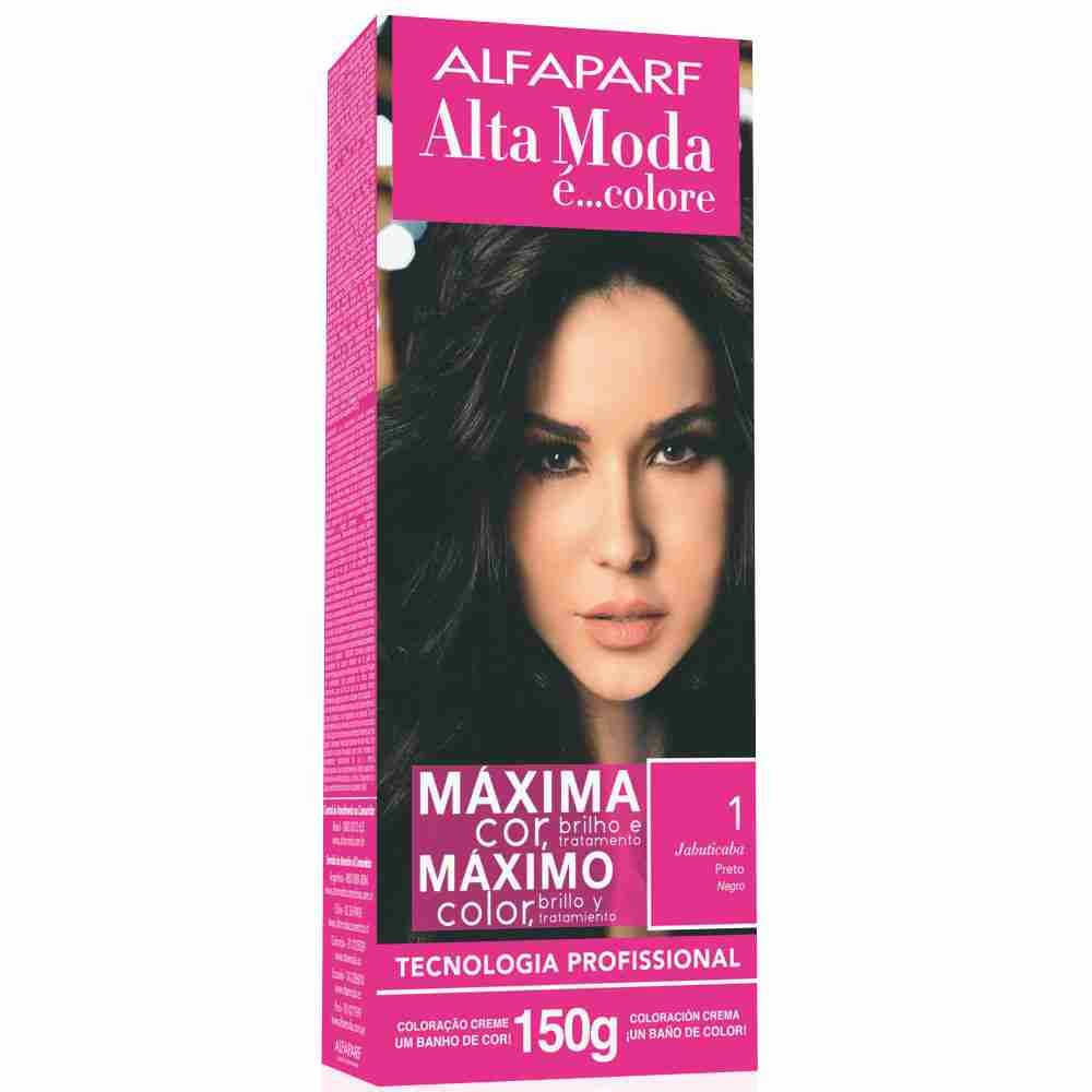 ALTA MODA TINTURA COLORE 150G 1.0 JABOTICABA PRETO em Oferta na Shopee