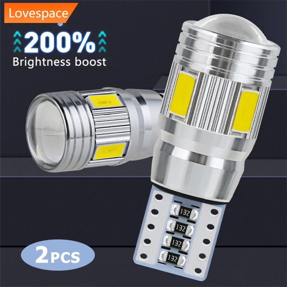 LS-STORE 2 Pçs T10 Carro W5W Lâmpada LED Luz De Sinal 5630 6SMD Auto Clareza Cunha Lado Placa Licença Lâmpadas Reversas 12V 6500K Leitura G5L4