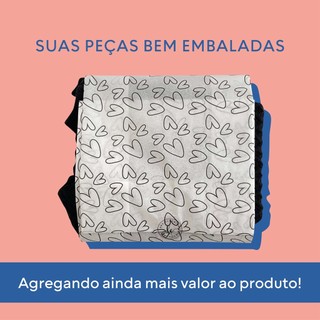 Papel De Seda Premium Estampa Coração Kit com 50 Folhas Delicada e Sofisticadas Para Loja…