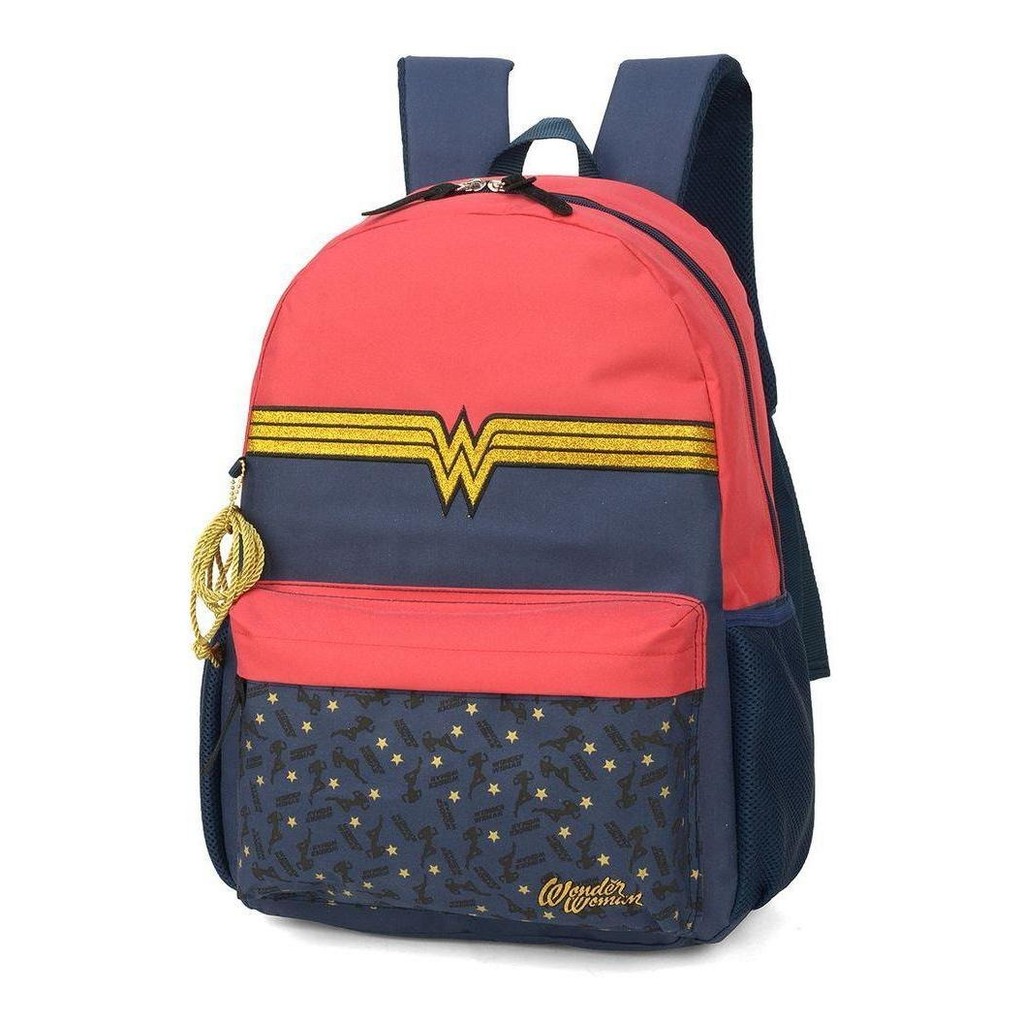Mochila Costas 48730 Mulher Maravilha Azul