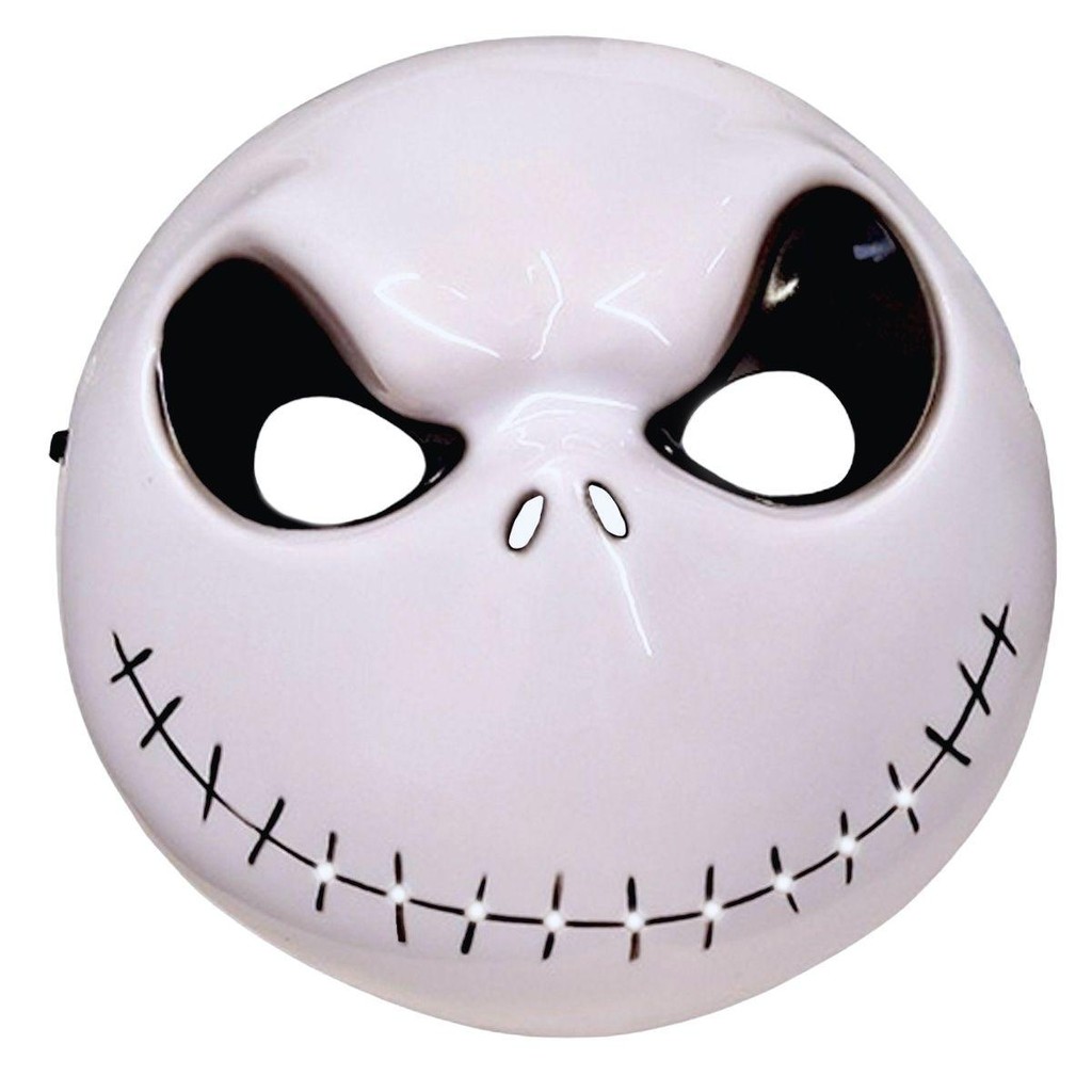 Máscara Halloween Jack Skellington Estranho Mundo de Jack pra Fantasia Cosplay Dia das Bruxas em Oferta na Shopee