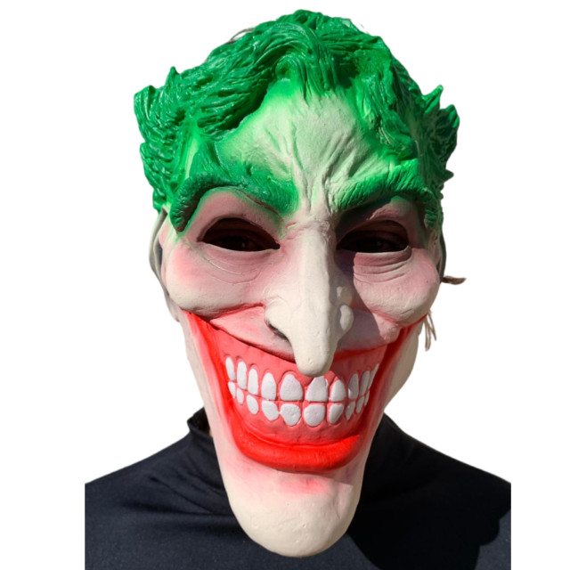 Máscara Joker Coringa Halloween Carnaval Fantasia Teatro Terror Assustador Dia das Bruxas Zumbi Cosplay Horror Monstro