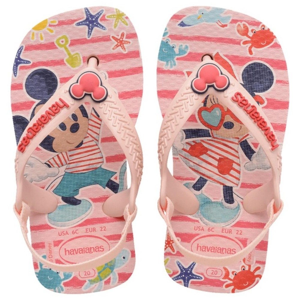 Chinelo Infantil Havaianas Baby Disney Classics - Rosa - Baby & Kids Fashion