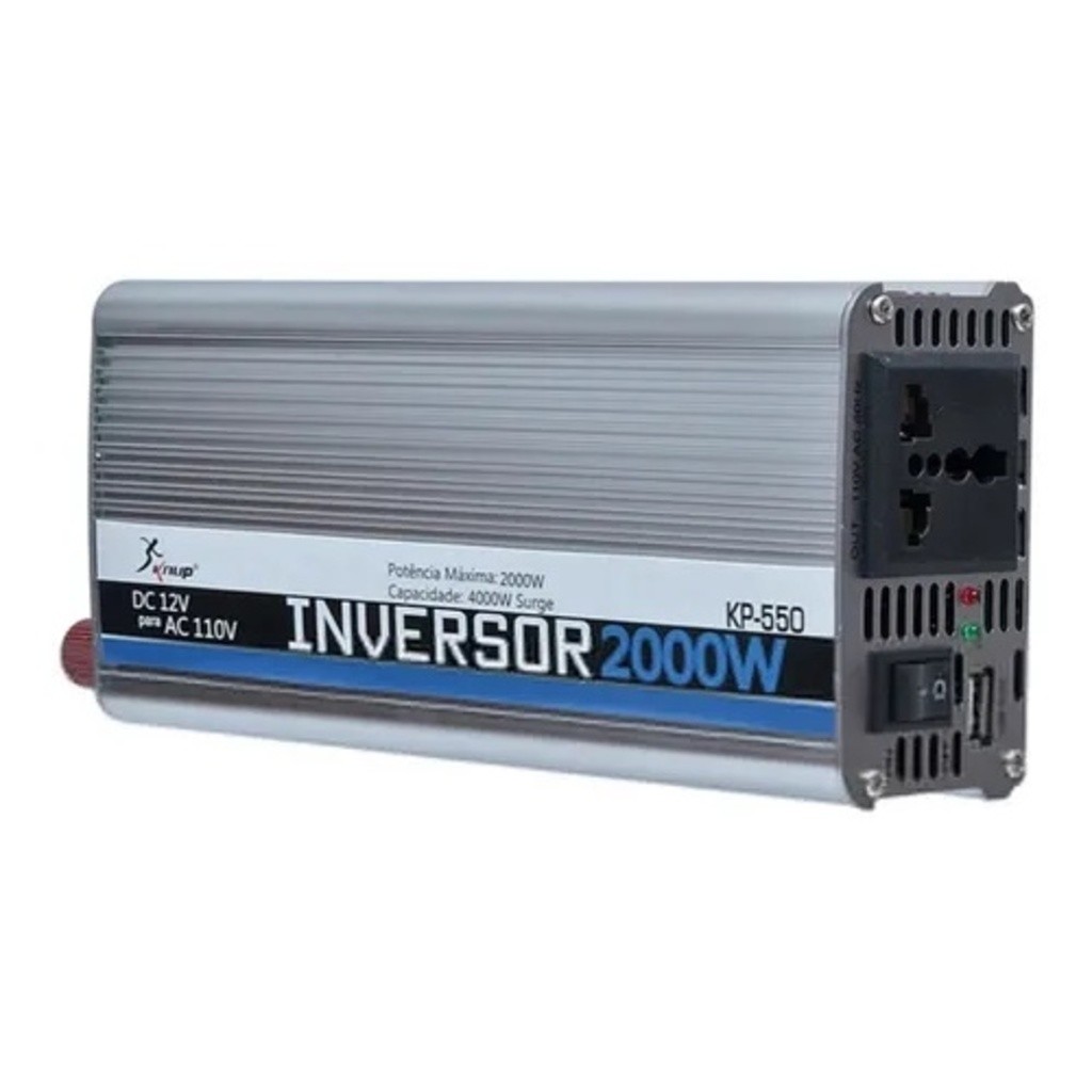 Inversor Automotivo Veicular 2000w 12v 110v Ou 220v Knup em Oferta na Shopee