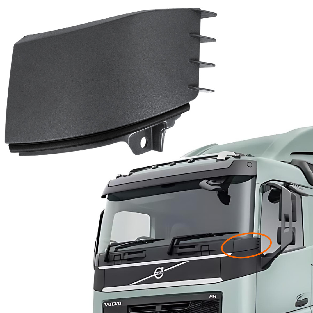 Acabamento Lateral Parabrisa Esquerdo Compatível Volvo Fh4 (2015 2016 2017 2018 2019 2020 2021)