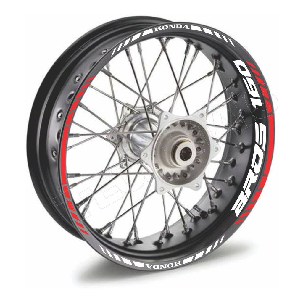 Par Adesivo Friso Moto Honda Bros 160 Bros Roda Raiada 2025