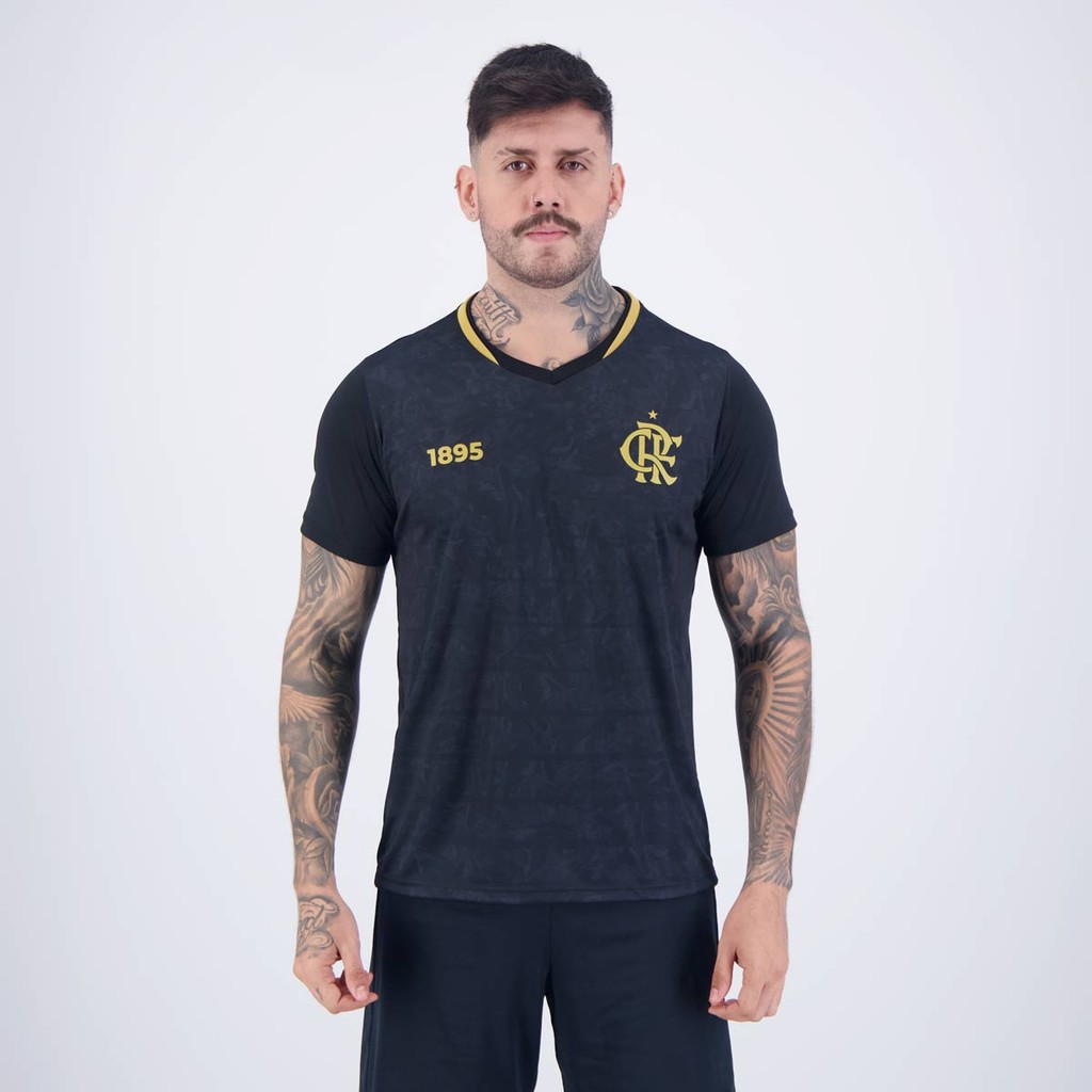 Camisa Flamengo Brook Preta em Oferta na Shopee