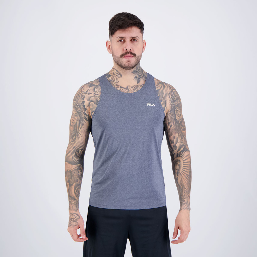 Regata Fila Sport Melange Lux Cinza em Oferta na Shopee