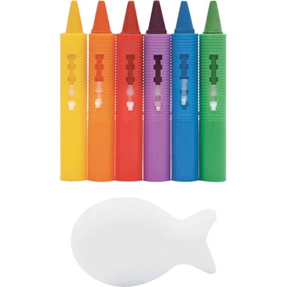 Giz Lapis Risque E Apague Facil Com Esponja Desenho 7472 - Buba Infantil