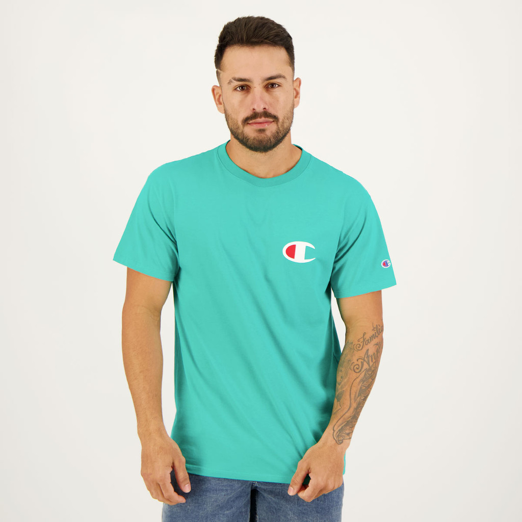 Camiseta Champion Valley Verde em Oferta na Shopee