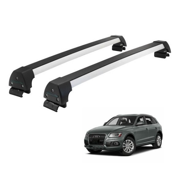 Rack Teto Alumínio Prata AUDI Q5 (2010 a 2016)
