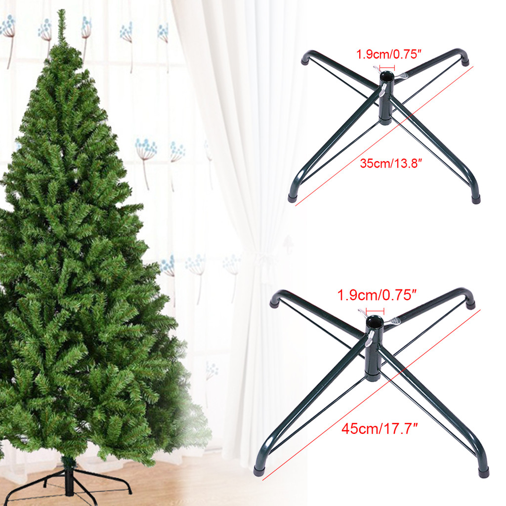 1 Pçs Suporte De Árvore De Natal 35cm 45cm Base Artificial Pólo De Metal Decoração De Festa