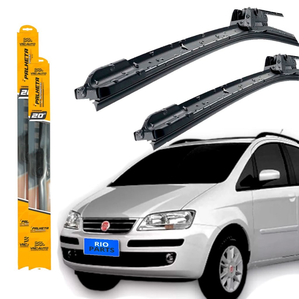 Par Palheta Limpador Parabrisa Silicone Idea 2006 À 2012 em Oferta na Shopee