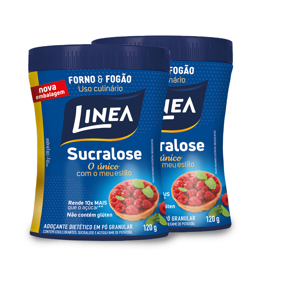 Kit 2 Adoçantes Culinários Sucralose Linea 120g - Food & Beverages