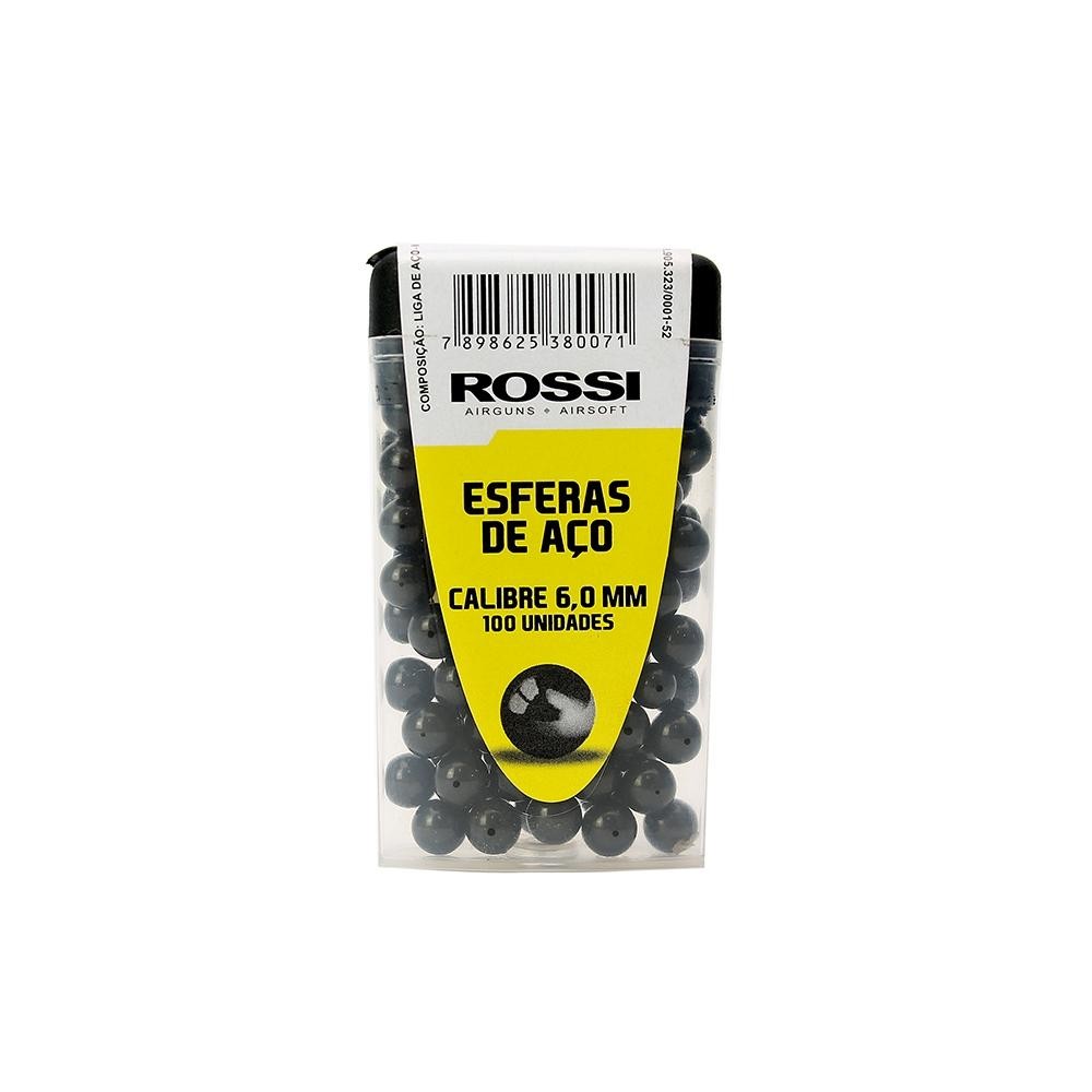 Esfera De Aço Rossi 6,0mm Para Pistola Co2 100und em Oferta na Shopee
