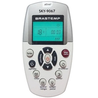 9067 Controle Remoto Ar Condicionado Brastemp Ative Dg11e5-01