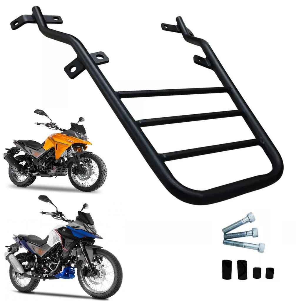 Bagageiro Suporte Rack Bau Traseiro Dafra Nh 190 E 300 Aço