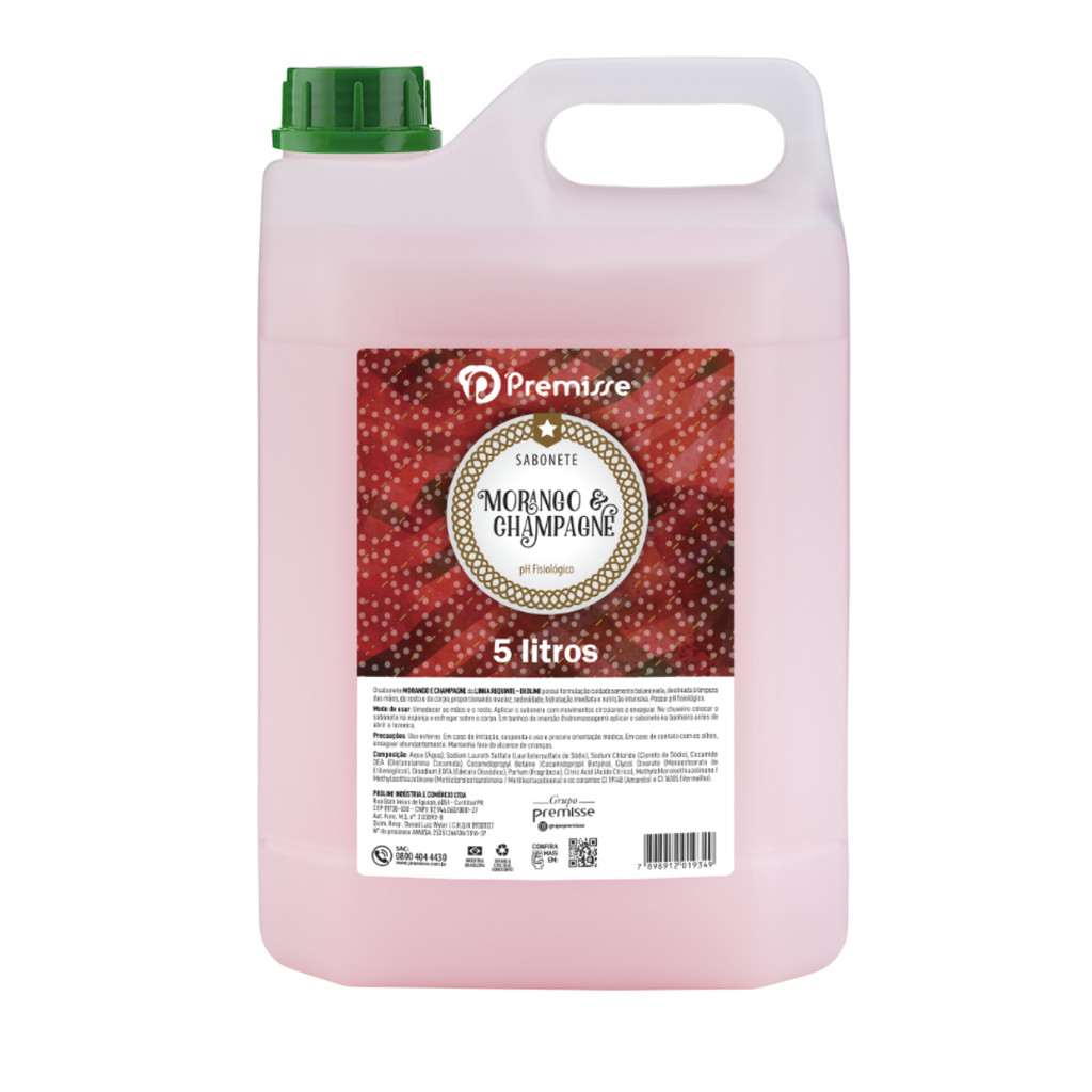 Sabonete Líquido Morango com Champagne 5l Premisse