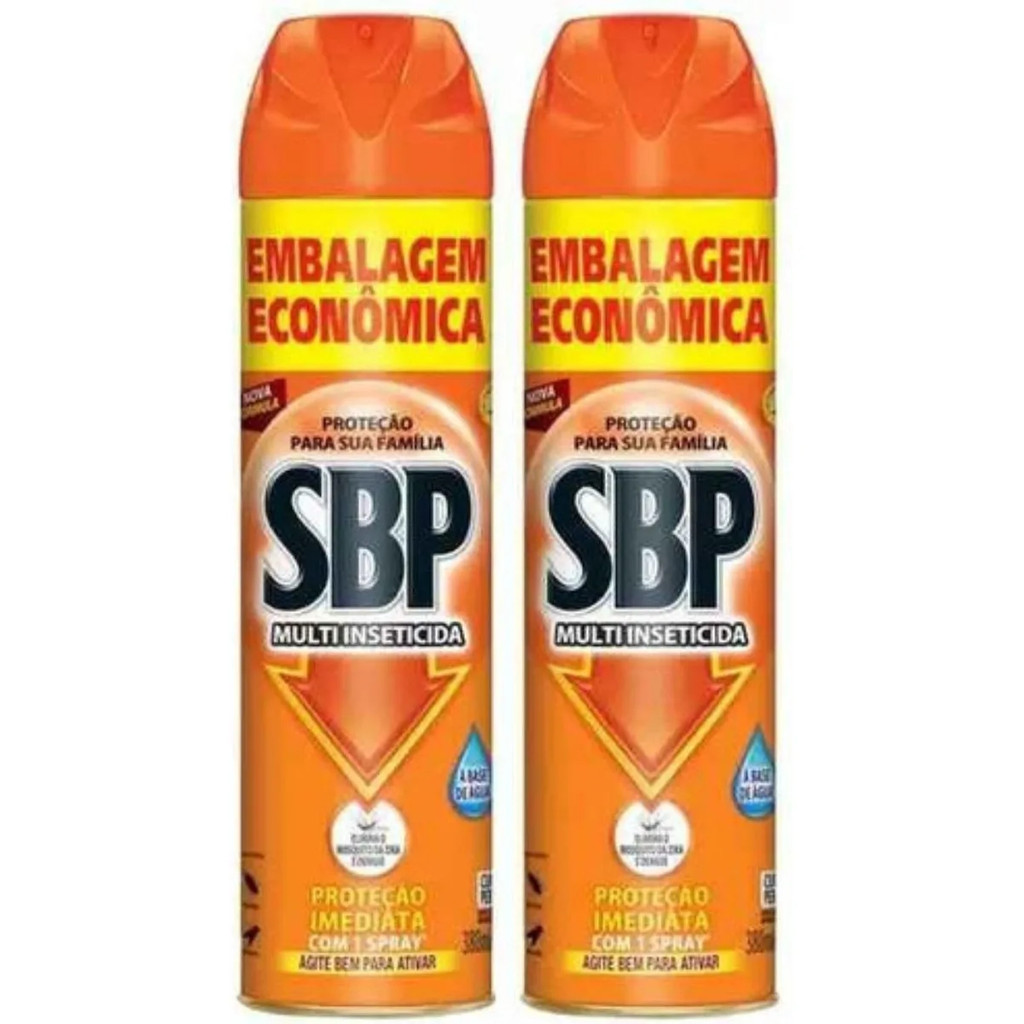 Kit 2 Multi Inseticida Sbp Aerosol Spray 450ml Cada