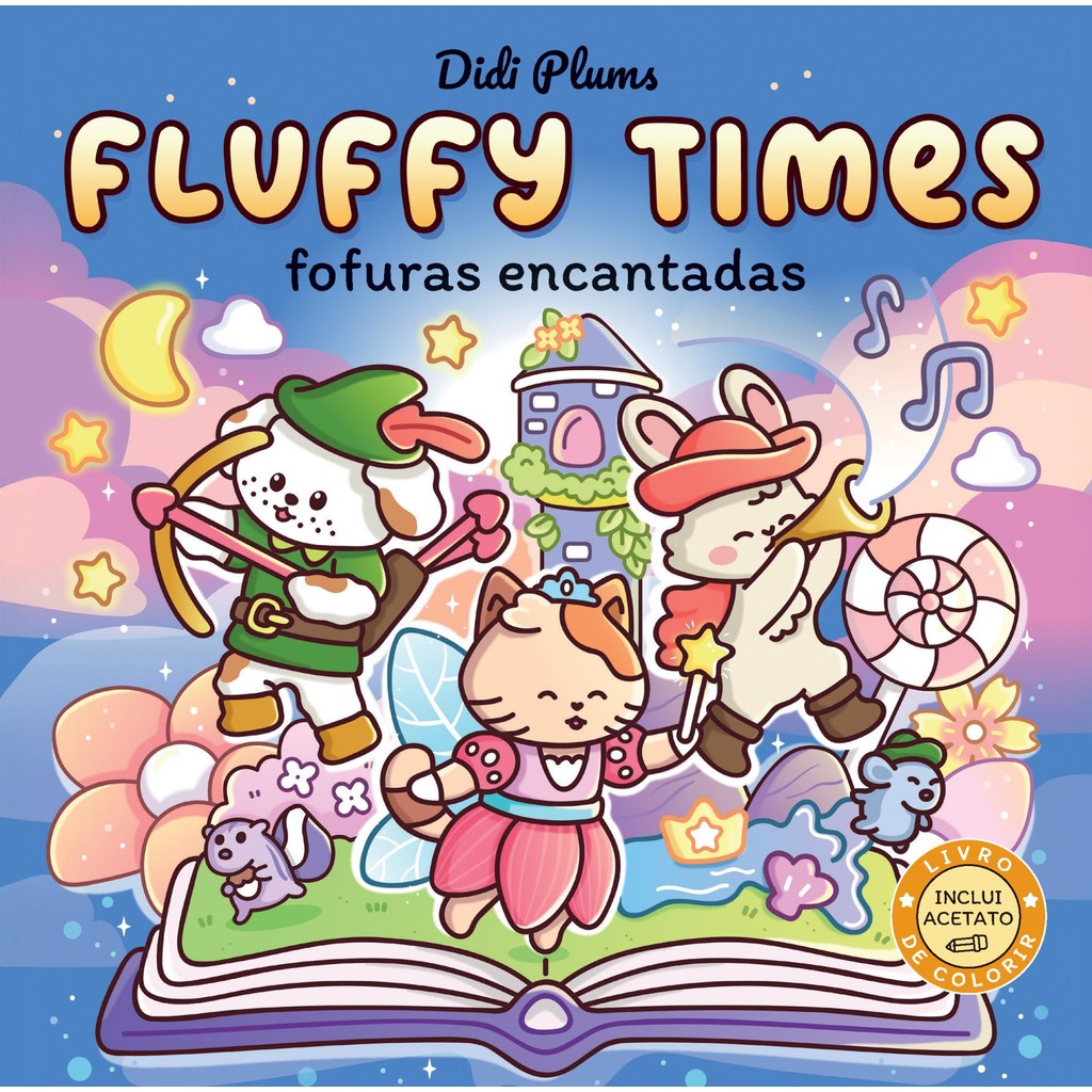 Fofuras encantadas – Livro de colorir Fluffy Times – Livro 5 [Livros NA]
