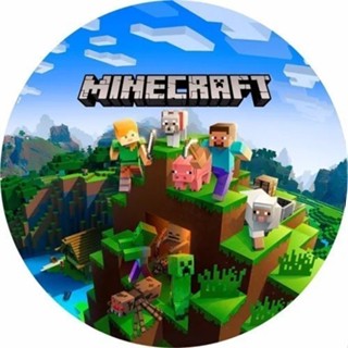 Painel Minicraft 50x50 Redondo tecido sublimado com elastico LEIA A DESCRIÇÃO em Oferta na Shopee