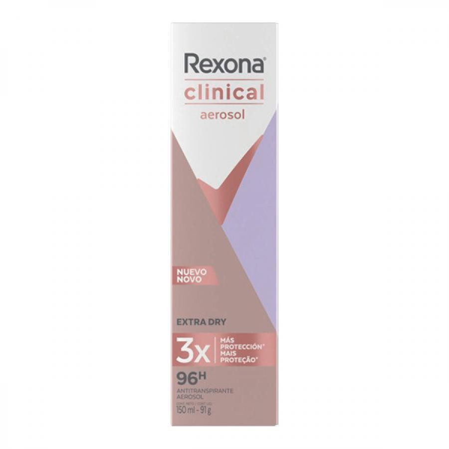 Desodorante Feminino Rexona Clinical Extra Dry 150Ml - Beauty