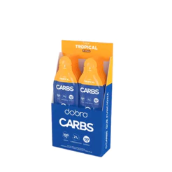 Carbs Gel De Carboidratos 30g Com Cafeína Cx 10un Dobro Sabor Tropical