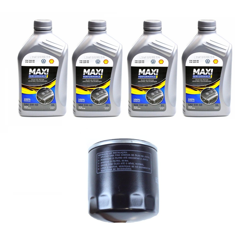 Kit troca de óleo Volkswagen Fox 2009 a 2015 em Oferta na Shopee