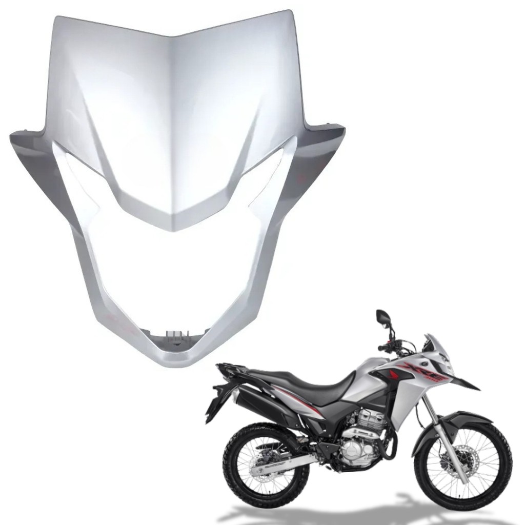 Carenagem Capa Tampa Farol Frontal Honda Xre 300 Prata Force 2020 2021 PARAMOTOS HONDA