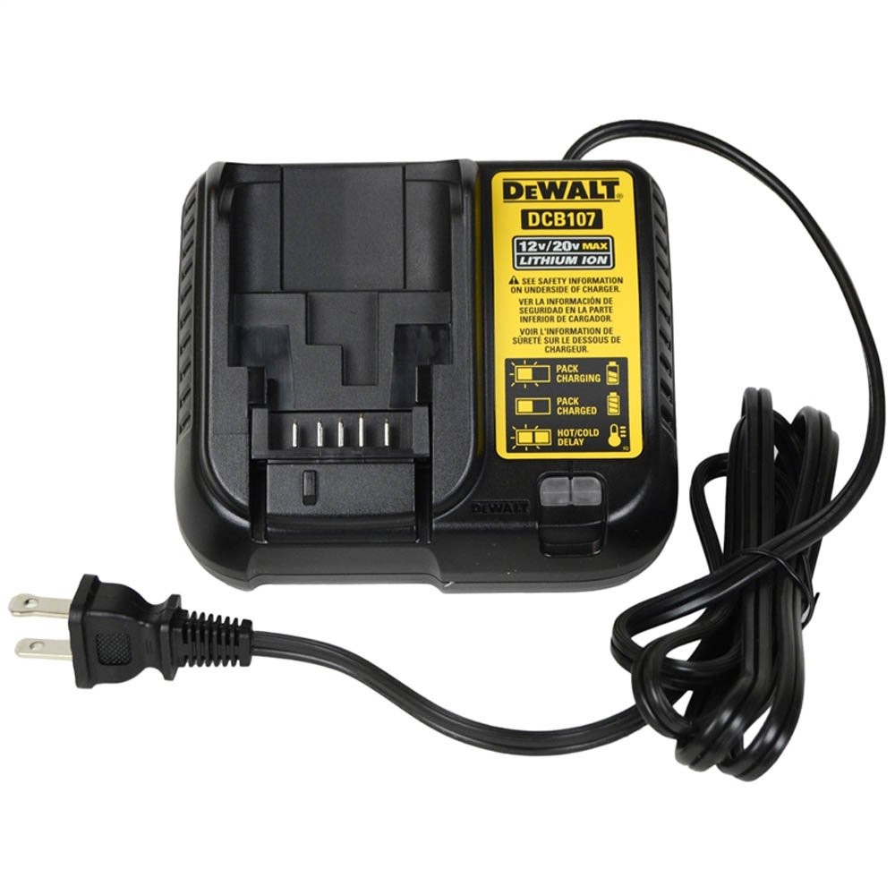 Carregador de Bateria 12V à 20V Dewalt DCB107-BR Bivolt em Oferta na Shopee
