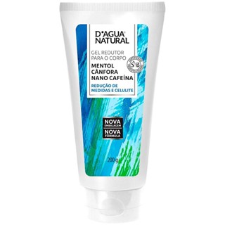 Gel Redutor para o Corpo Dagua Natural Mentol Cânfora Nano Cafeína 200g Reduz Medidas e Celulite em Oferta na Shopee