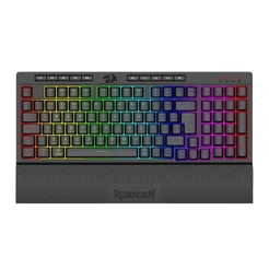 Teclado Gamer Redragon Shiva Pro 98, RGB, Membrana, Preto, K515RGB-PRO-PT
