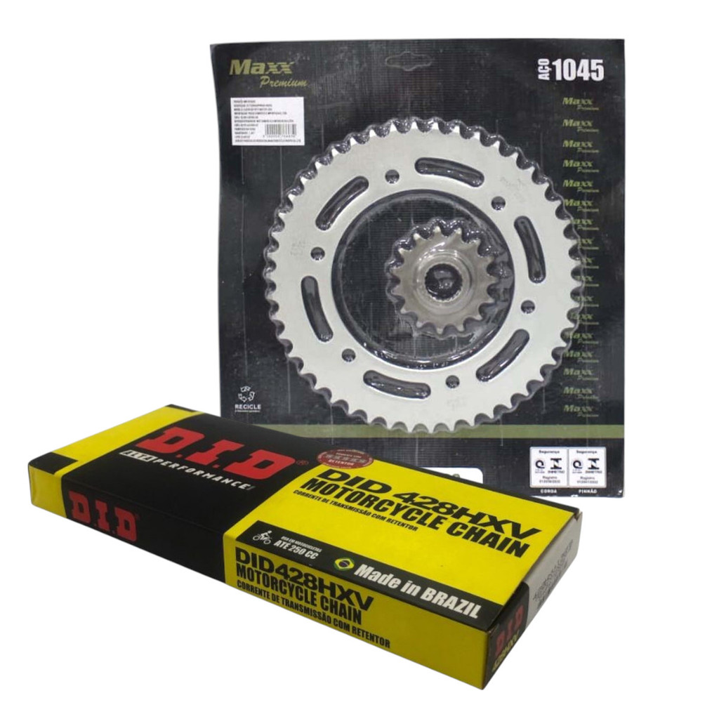 Kit Relação C/ Retentor Ys Fazer 250 Fz 25 18-25 Maxx + Did em Oferta na Shopee