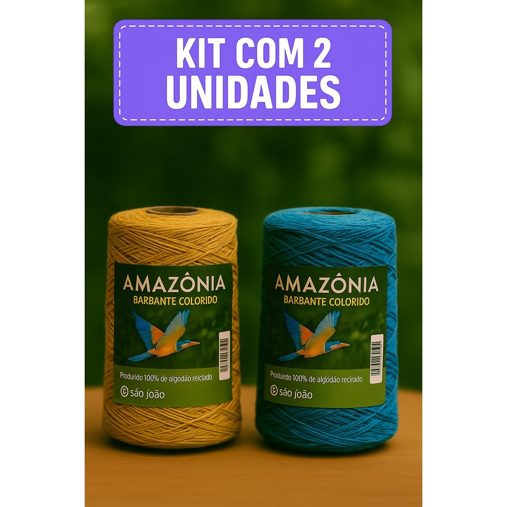 Kit C/ 02 Barbantes Amazônia Fio N°4 - Escolha A Sua Cor no Chat em Oferta na Shopee