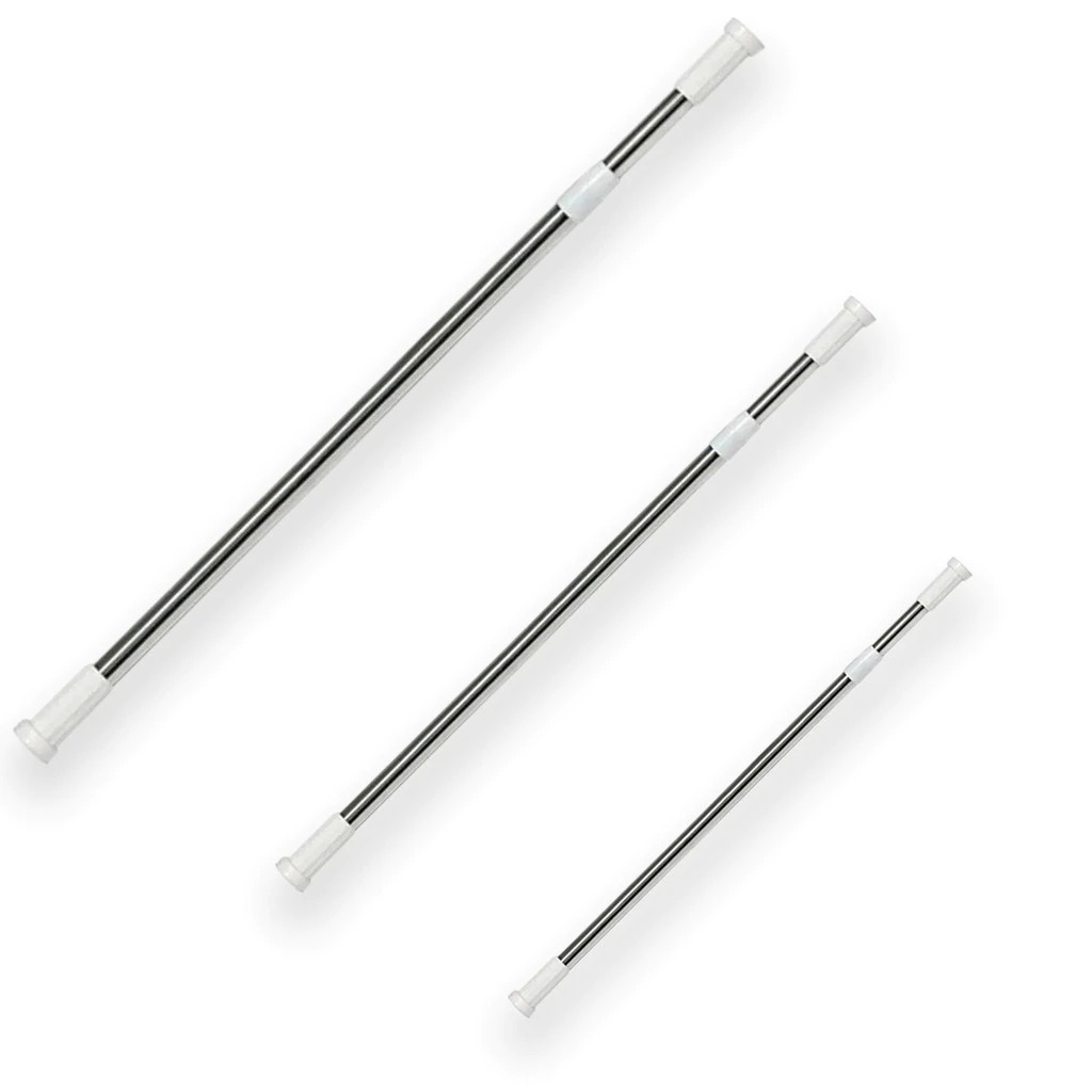 Porta Cortina Multiuso Box Varão Bastão Para Banheiro de Extensível Universal Ajustável