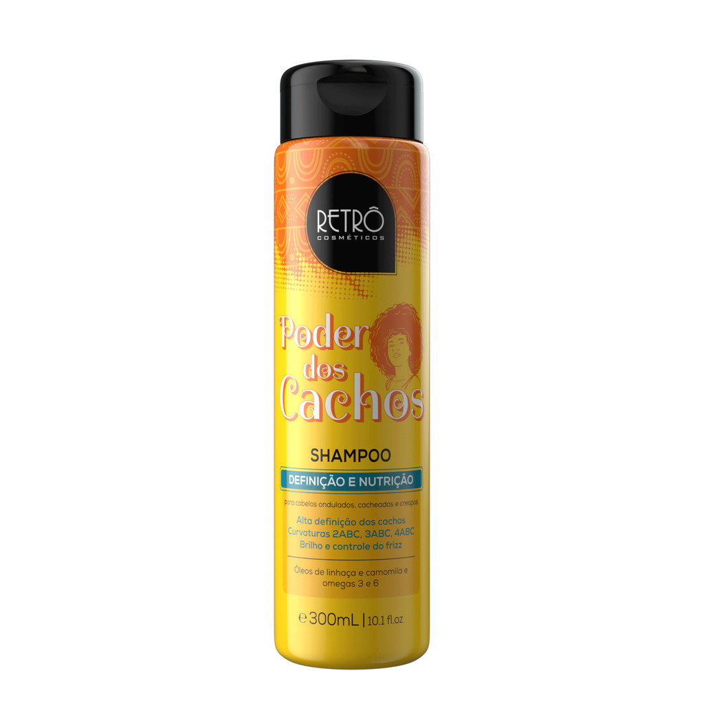 Shampoo Retrô Cosméticos Low Poo Hidratante Poder dos Cachos  - 300mL